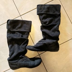 Nine West suede slouch boots